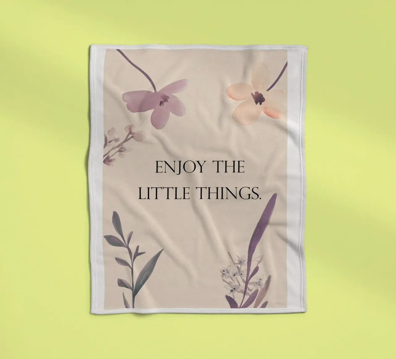 Enjoy The Little Things coperta in pile da treechild