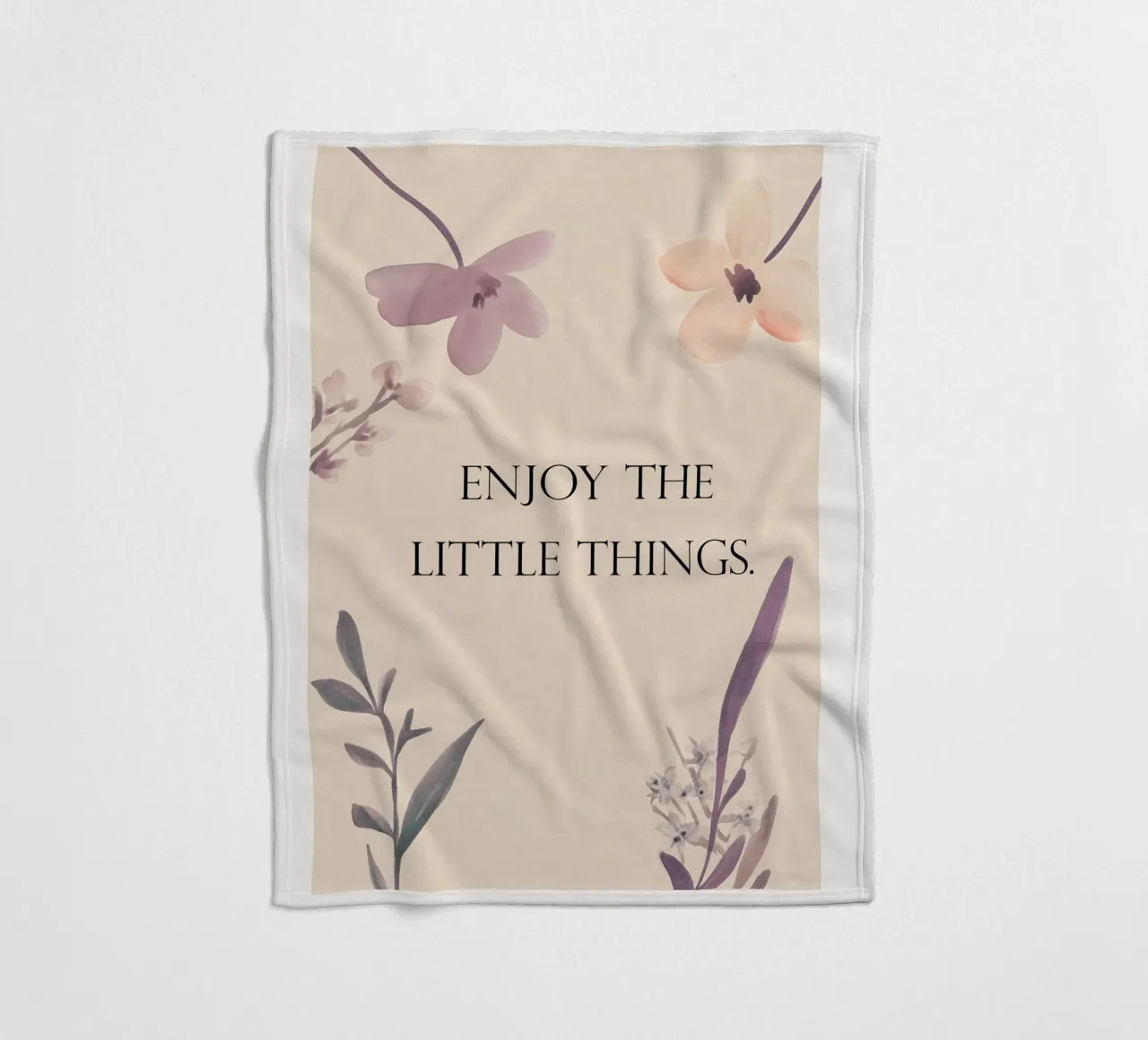 Enjoy The Little Things coperta in pile da treechild