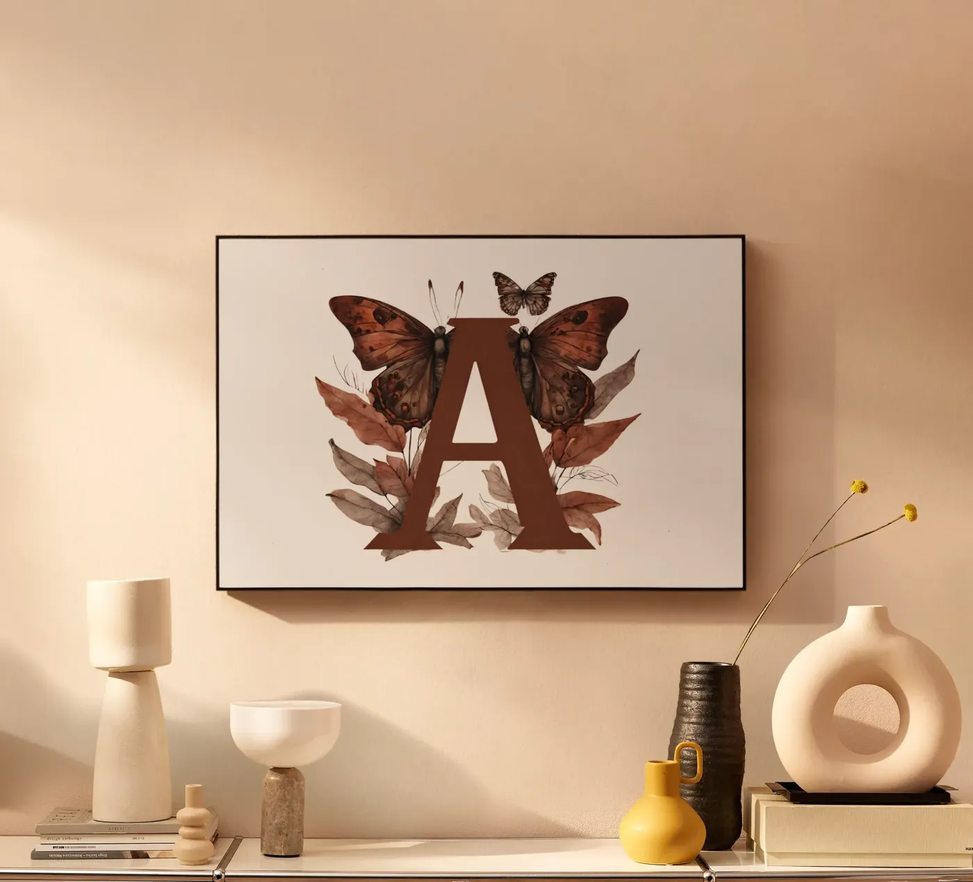 Papillon rouge A plexiglas de Shinery