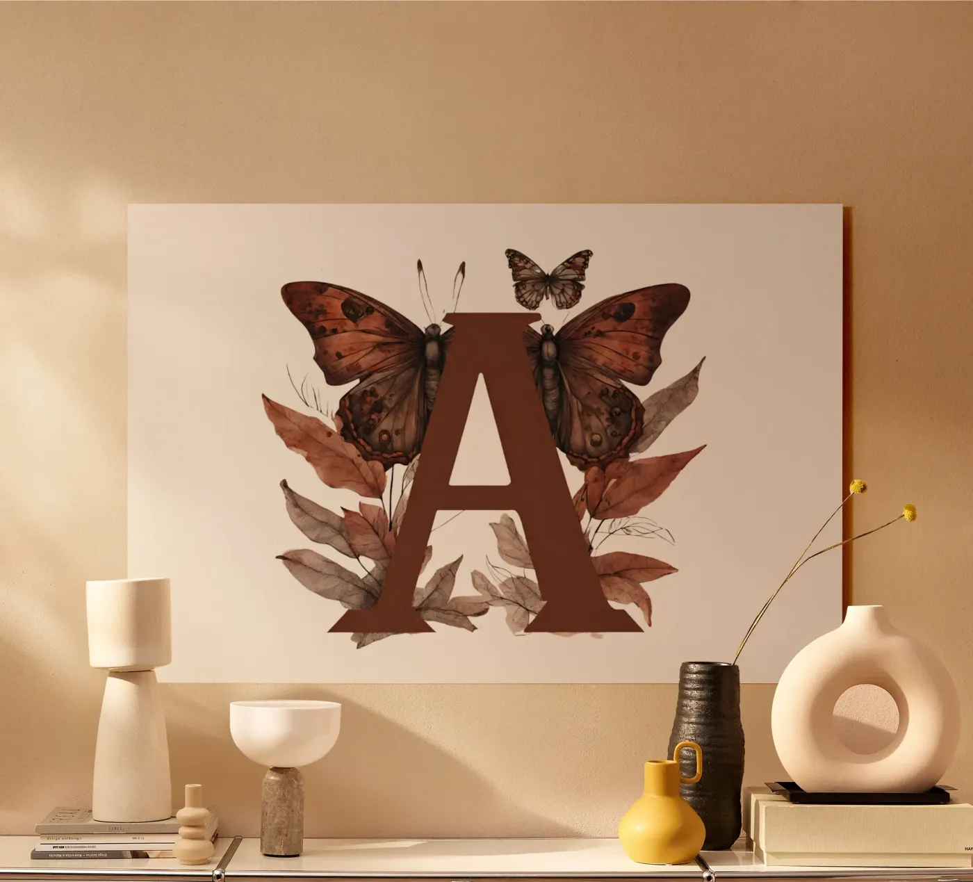 Papillon rouge A plexiglas de Shinery