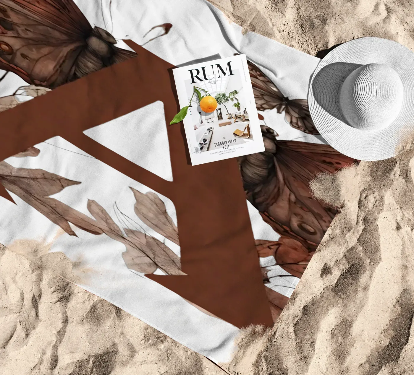 Farfalla rossa A telo mare da Shinery