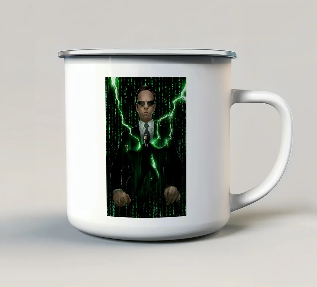 Agent Smith Supremacy tazza in smalto da nabakumov