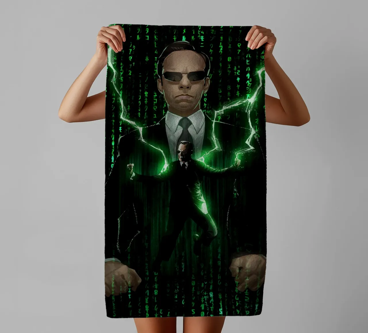 Agent Smith Supremacy towel by nabakumov