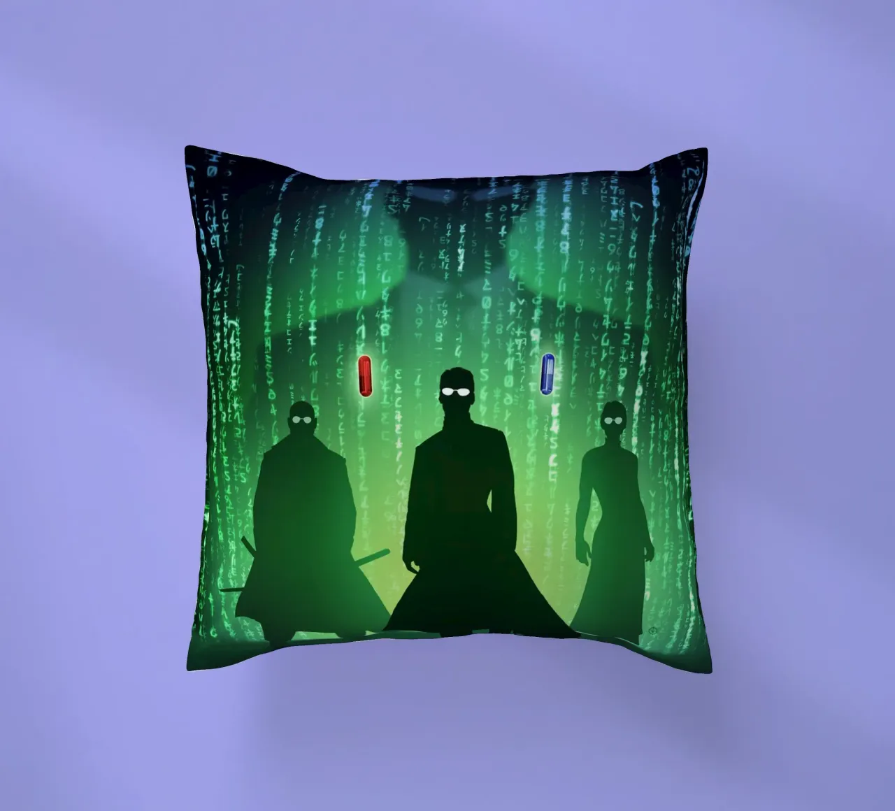 The Matrix Silhouettes cuscino da nabakumov