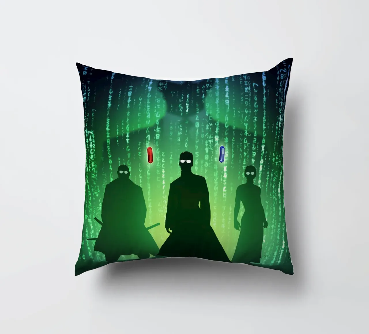 The Matrix Silhouettes cuscino da nabakumov