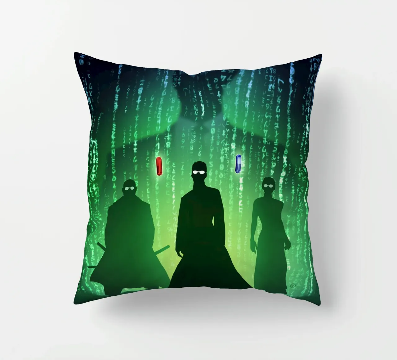 The Matrix Silhouettes cuscino da nabakumov