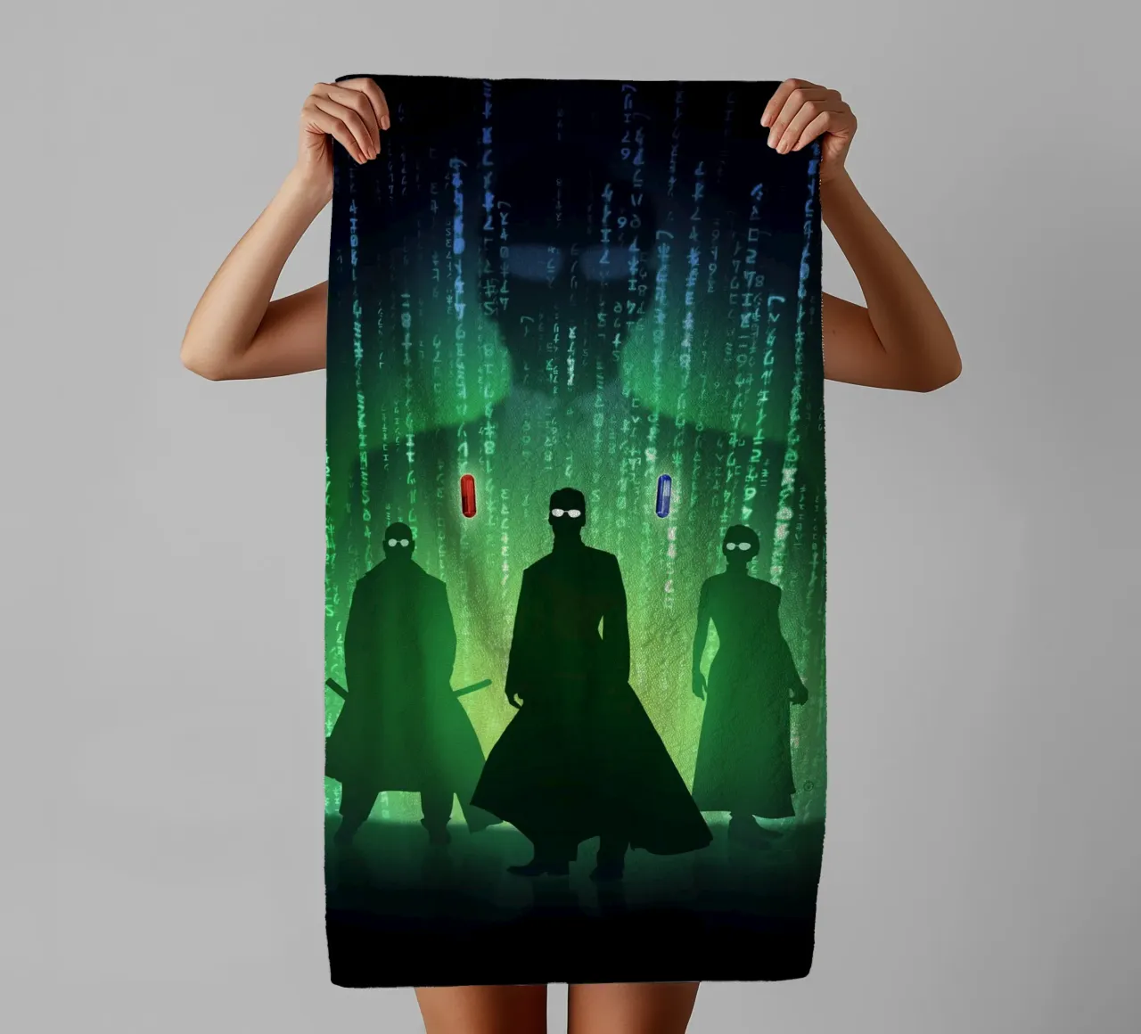 The Matrix Silhouettes asciugamano da bagno da nabakumov
