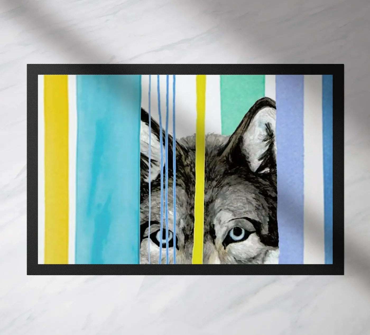 Dreamy Wolf doormat by Rococco LA