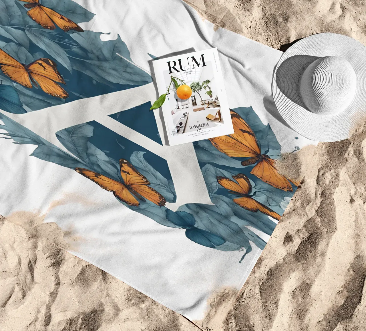 Farfalla blu A telo mare da Shinery