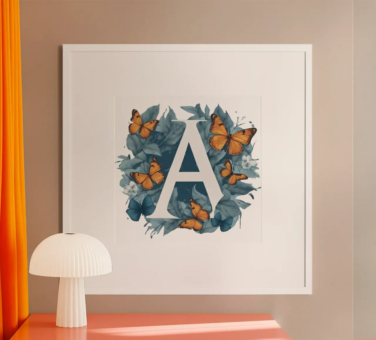 Farfalla blu A poster da Shinery