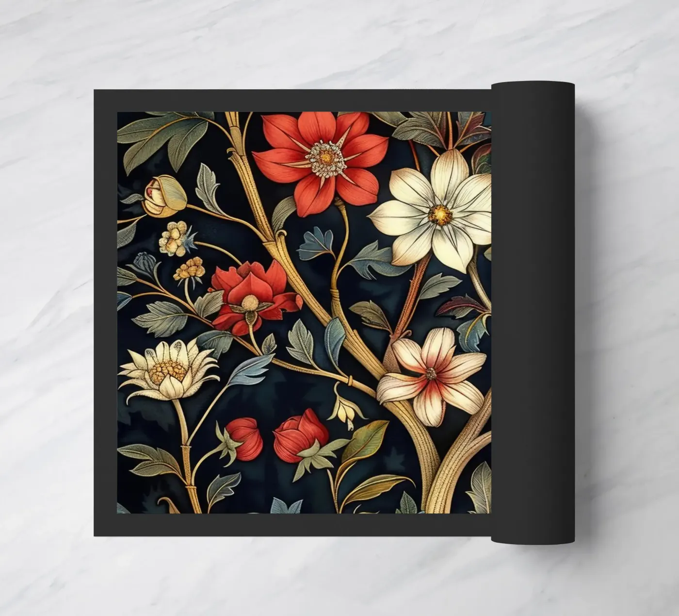 William Morris doormat by Nikis Art Studio