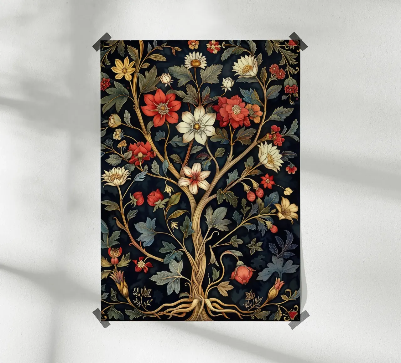 William Morris poster con telaio in legno da Nikis Art Studio