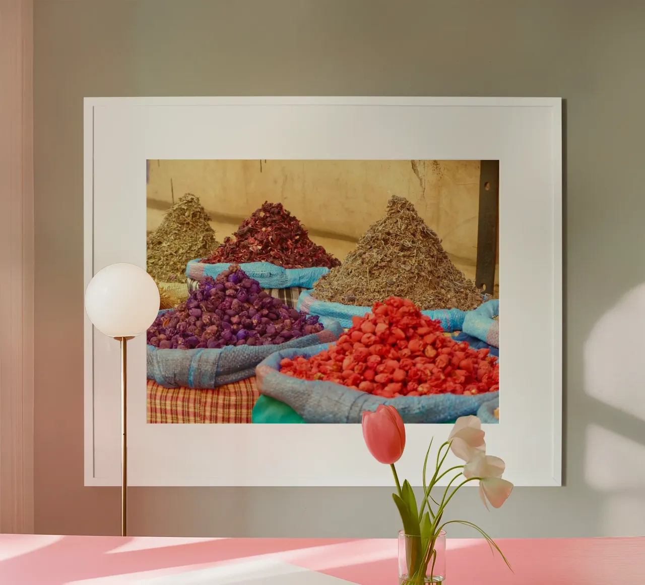 It’ becoming spicy poster with wooden frame by Nature stroll