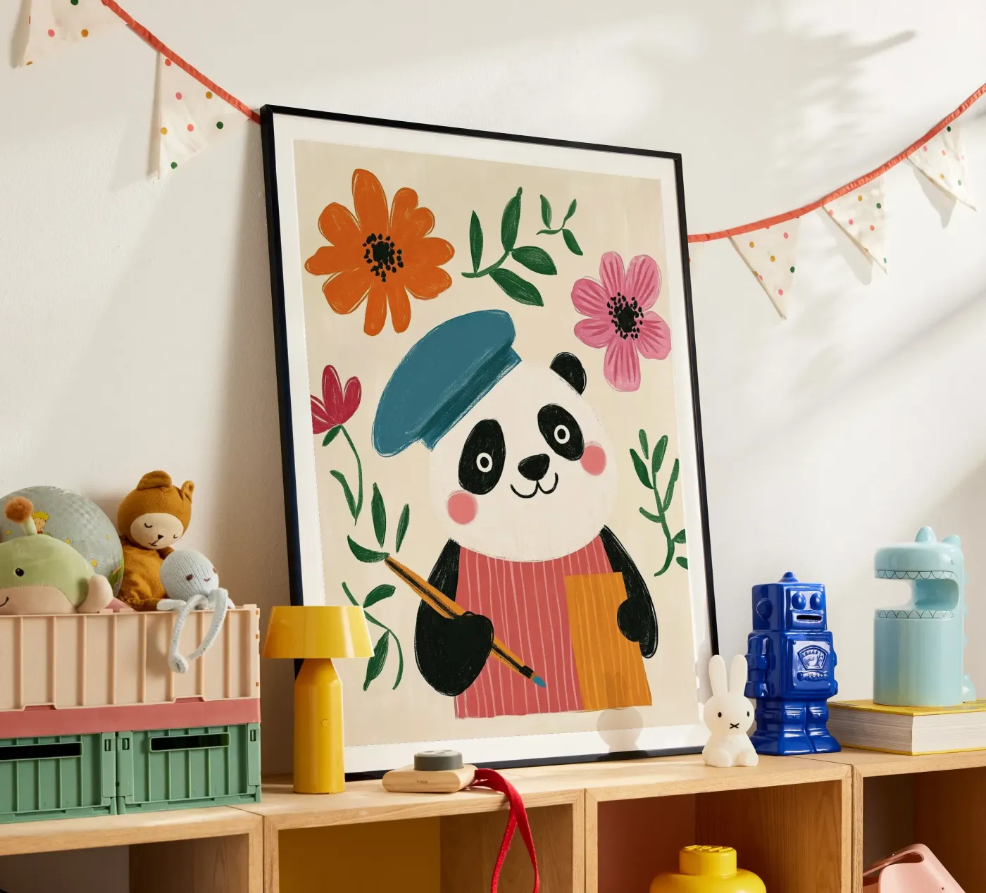 Panda Painter poster van Lilo