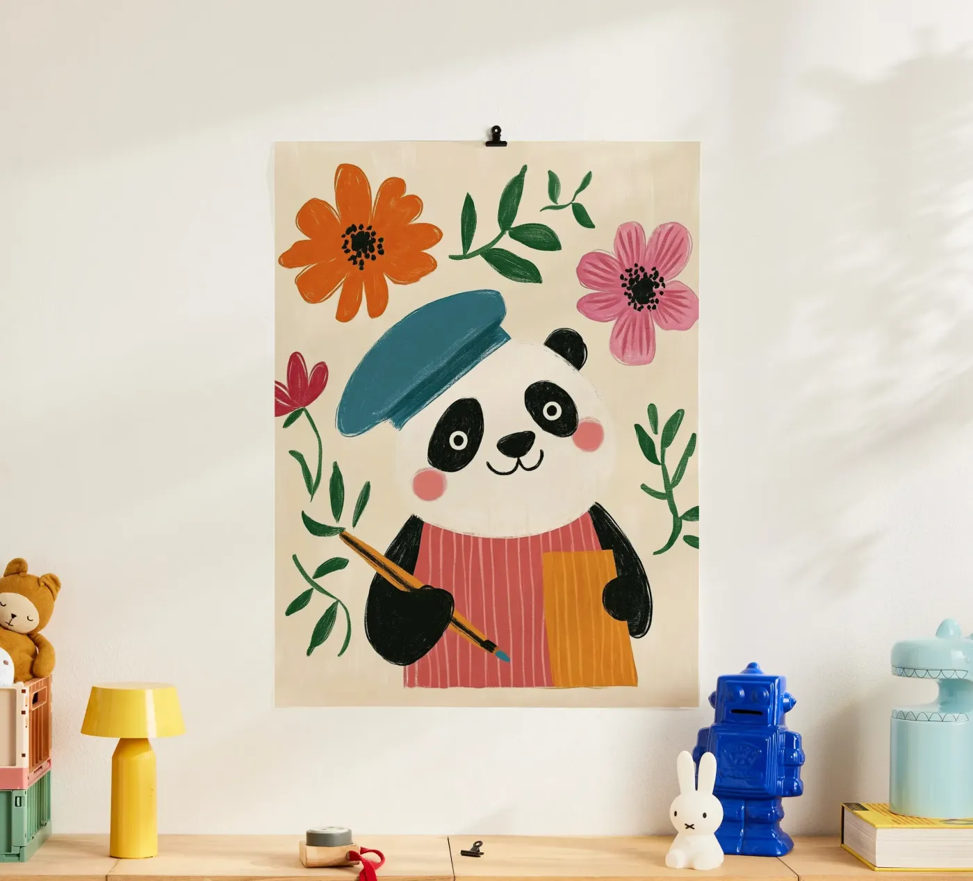 Panda Painter poster van Lilo