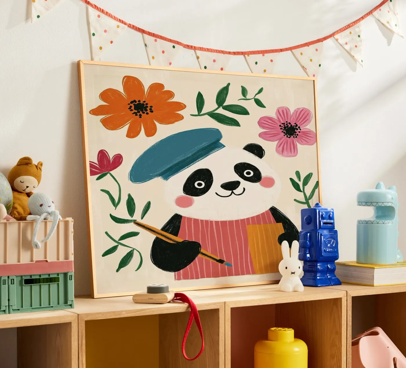 Panda Painter poster van Lilo