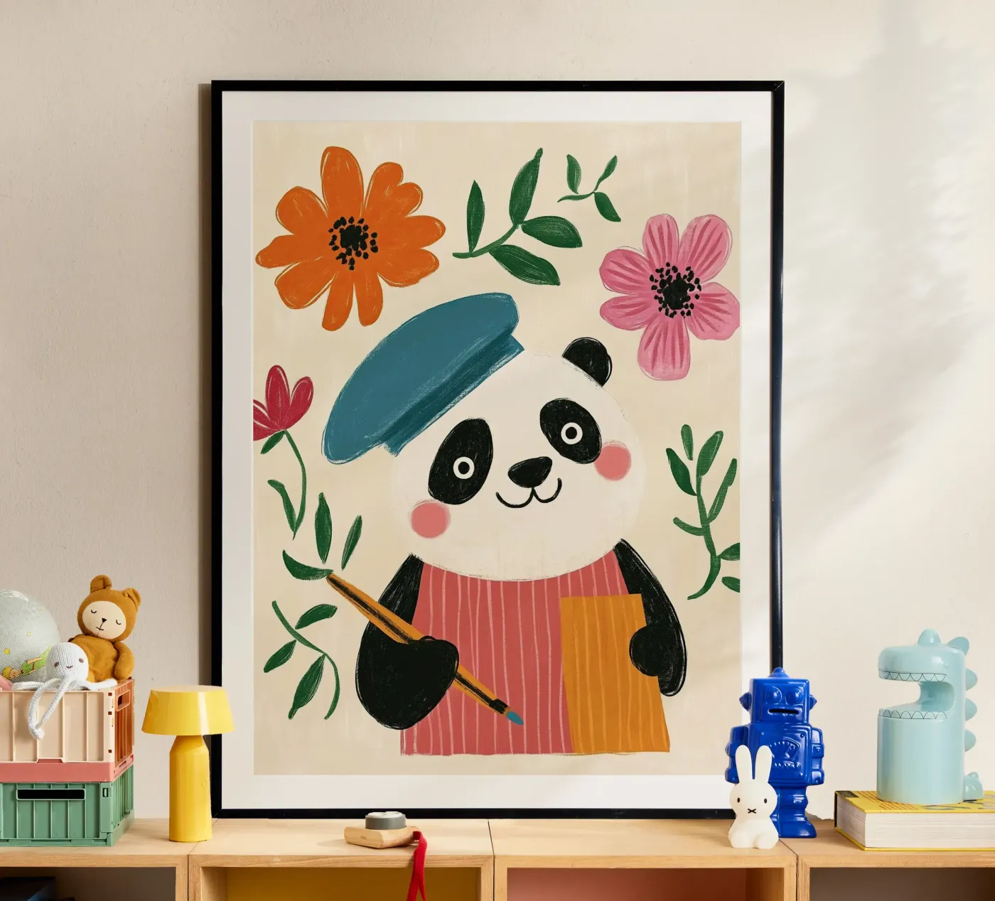 Panda Painter poster van Lilo