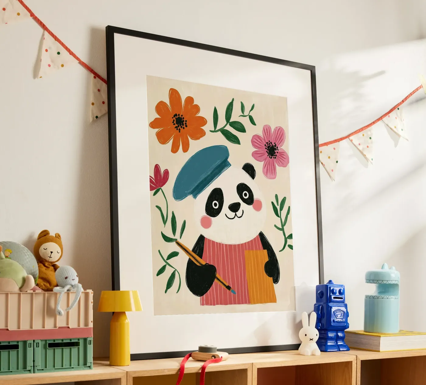 Panda Painter poster van Lilo