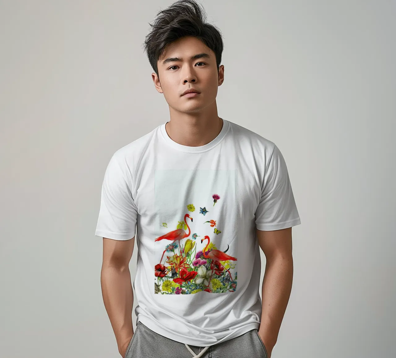 Flamingos t-shirt da Rococco LA