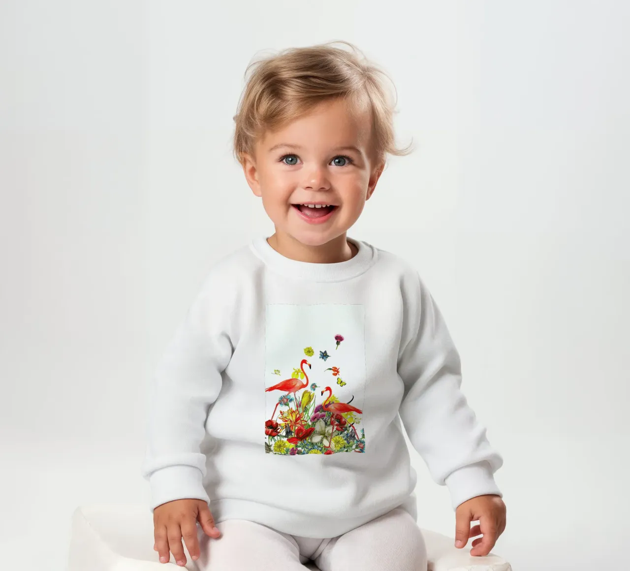 Flamingos felpa neonato da Rococco LA