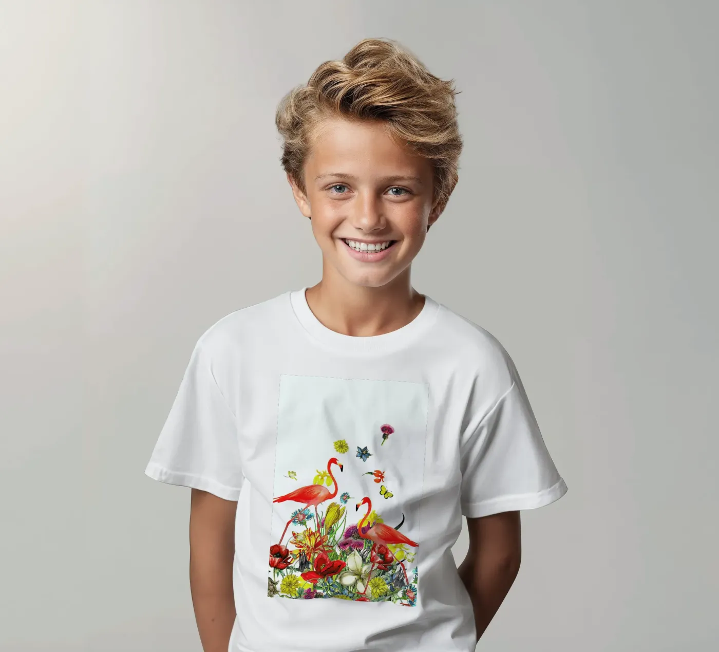 Flamingos kinder t-shirt van Rococco LA