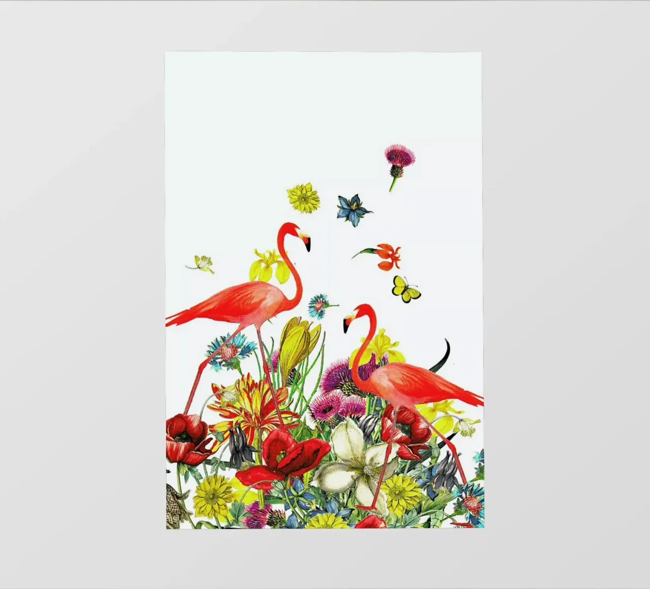 Flamingos telo in pvc da Rococco LA