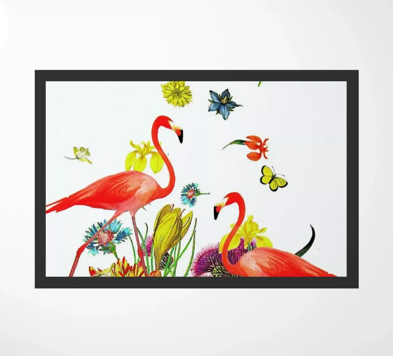 Flamingos deurmat van Rococco LA