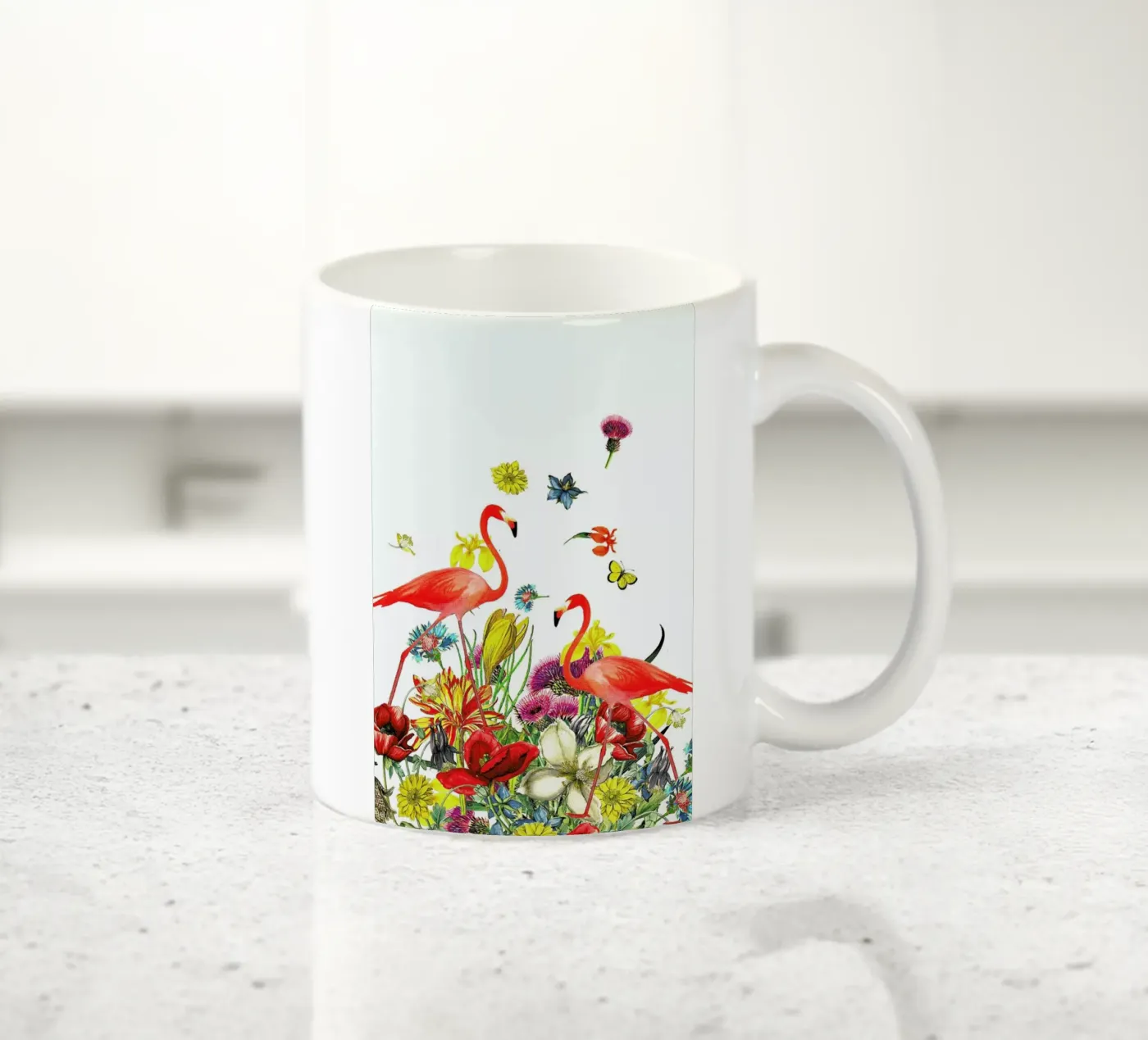 Flamingos ceramic mug by Rococco LA
