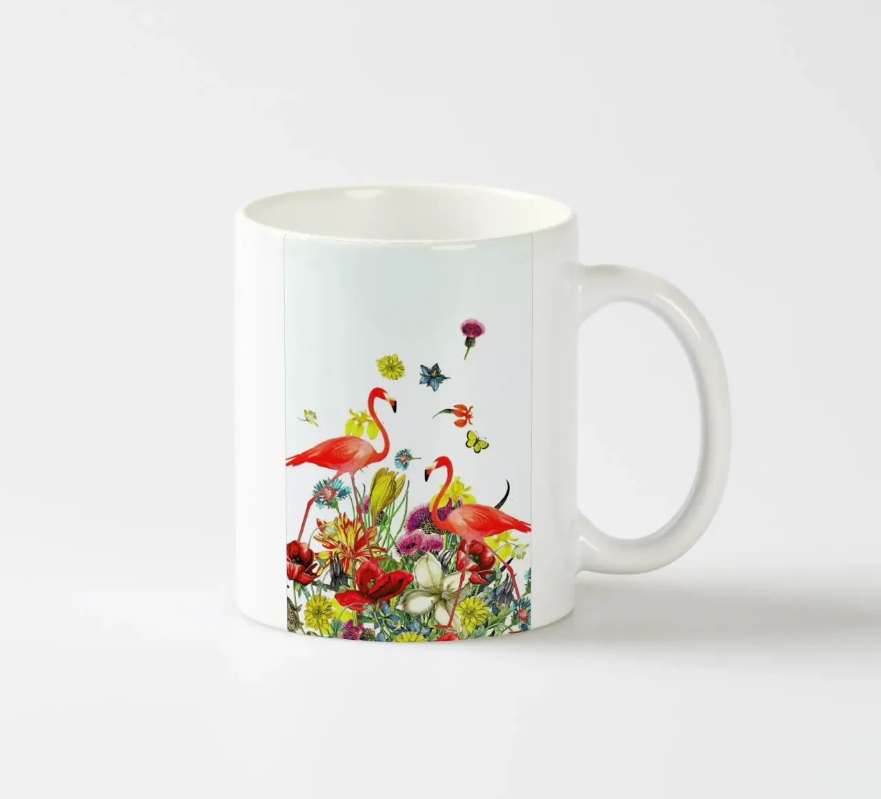 Flamingos tazza in ceramica da Rococco LA