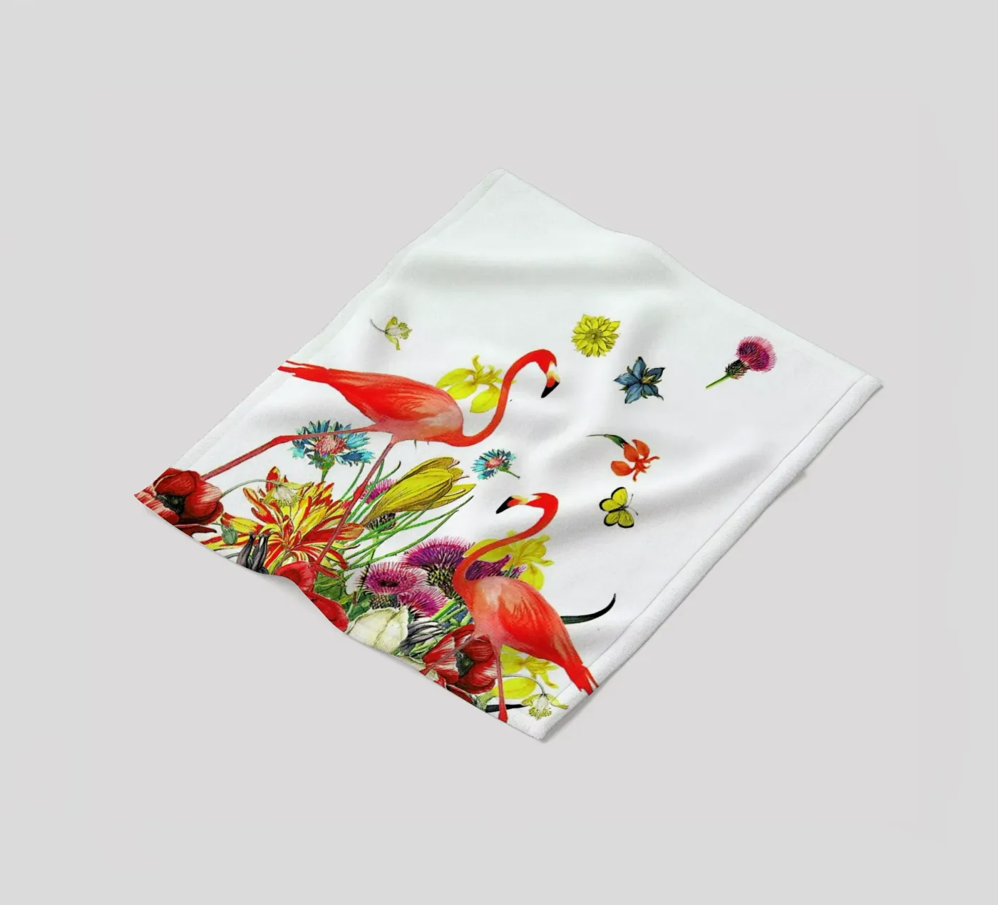 Flamingos fleecedeken van Rococco LA