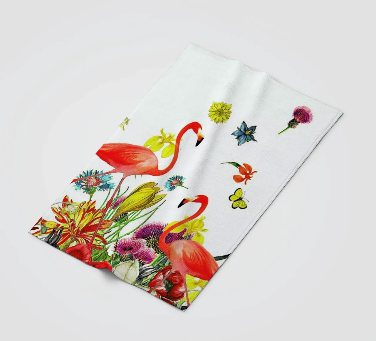 Flamingos fleecedeken van Rococco LA