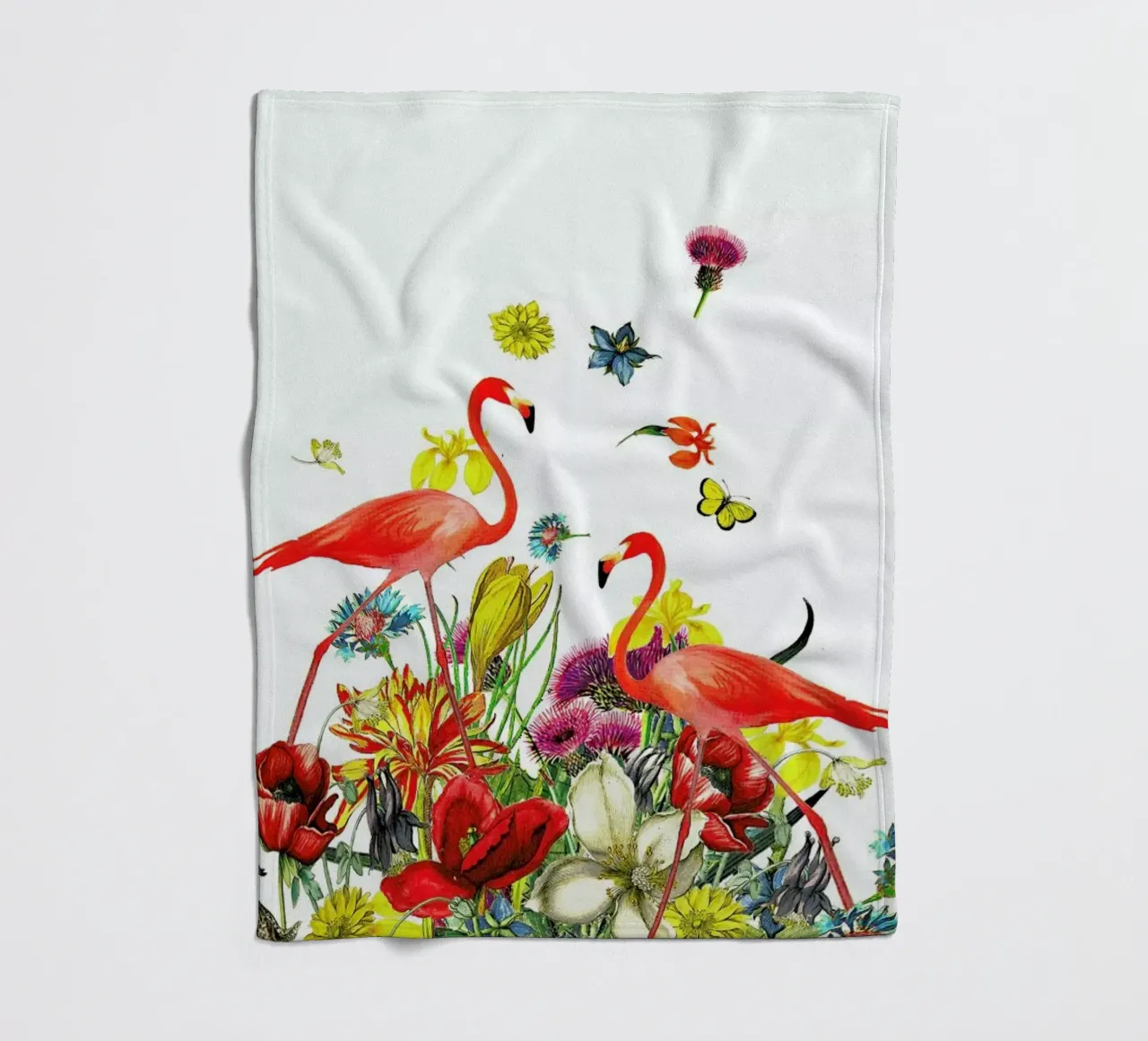 Flamingos fleecedeken van Rococco LA