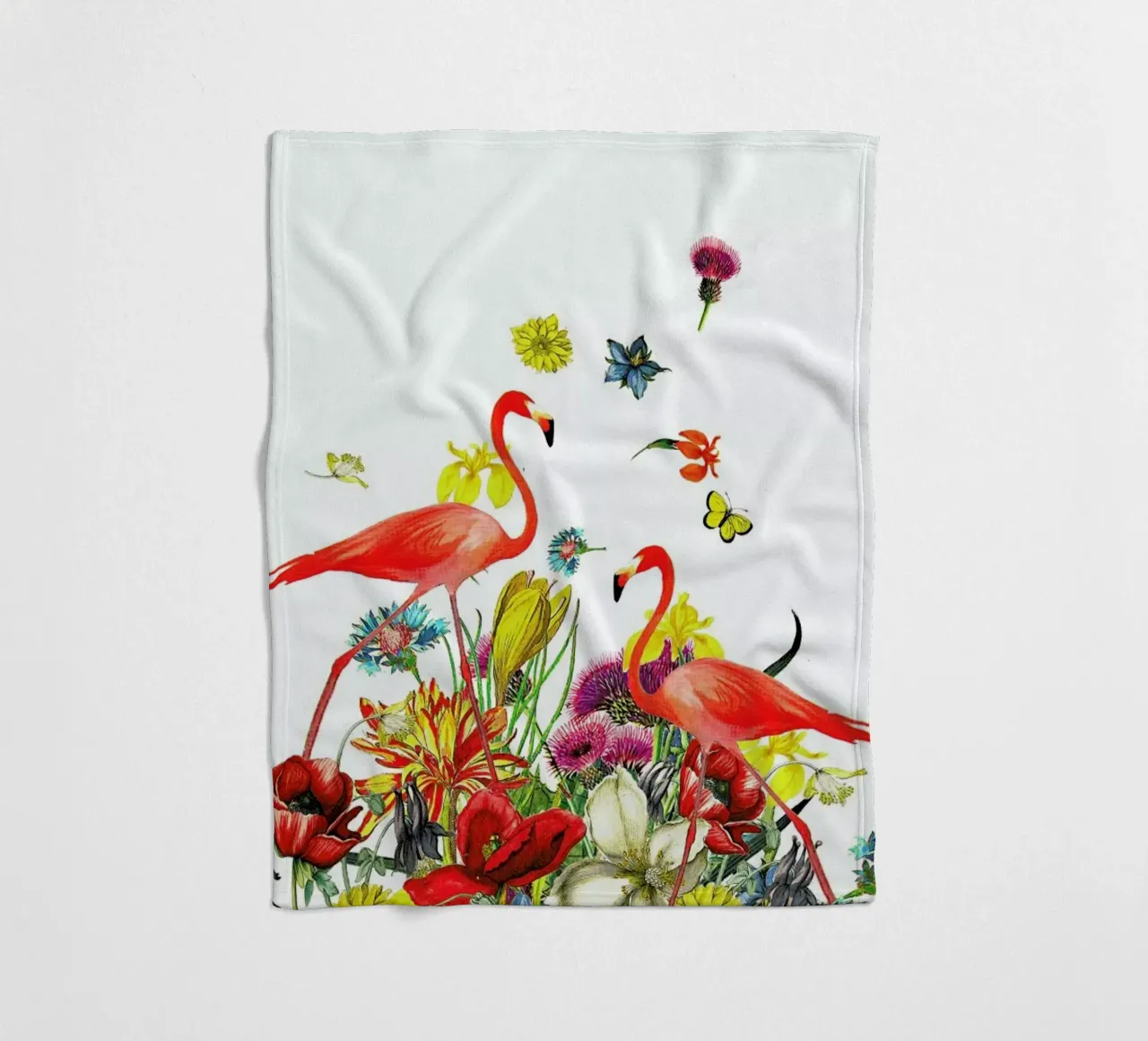 Flamingos fleecedeken van Rococco LA