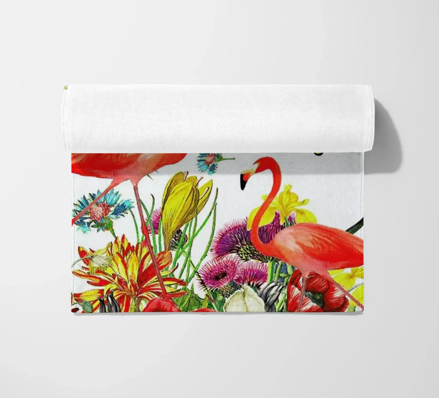 Flamingos beach towel by Rococco LA