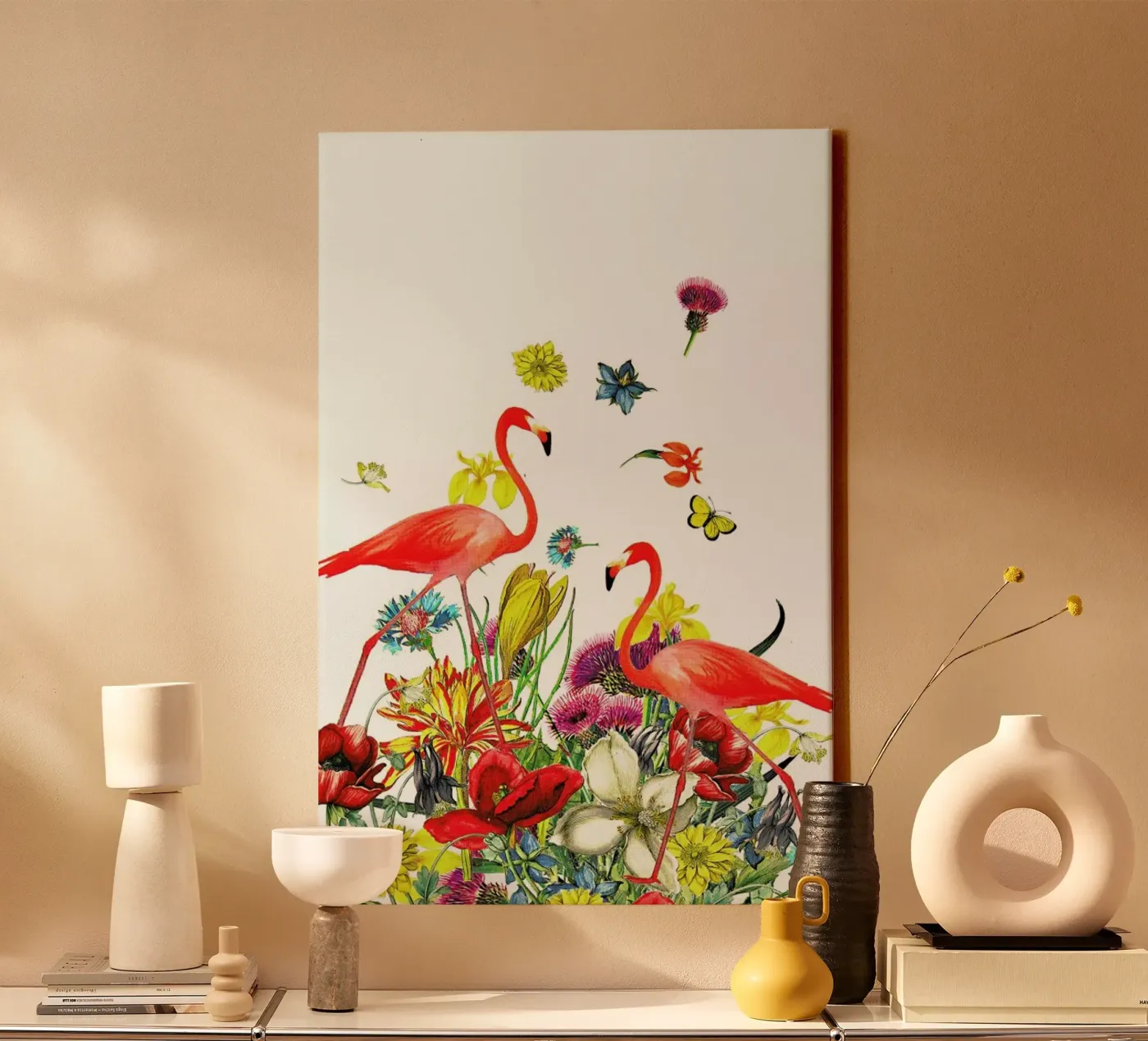 Flamingos tela da Rococco LA