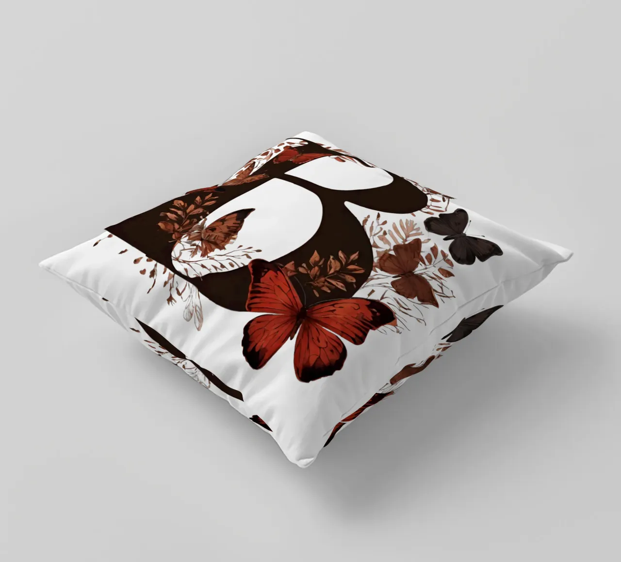Farfalla rossa B cuscino da Shinery