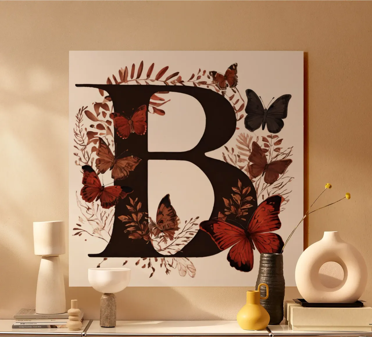 Farfalla rossa B plexiglass da Shinery