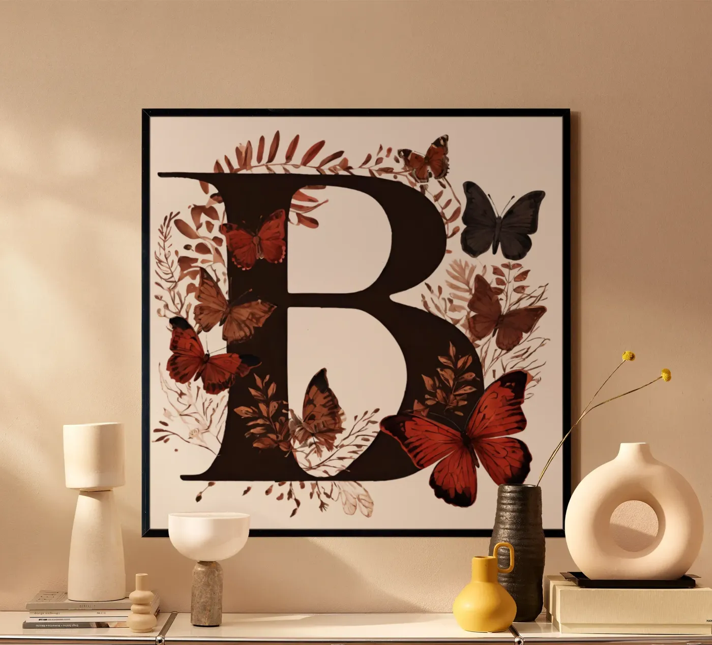 Farfalla rossa B poster da Shinery