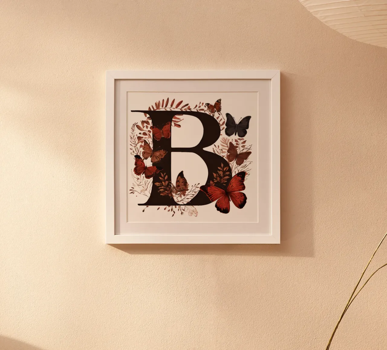 Farfalla rossa B poster da Shinery