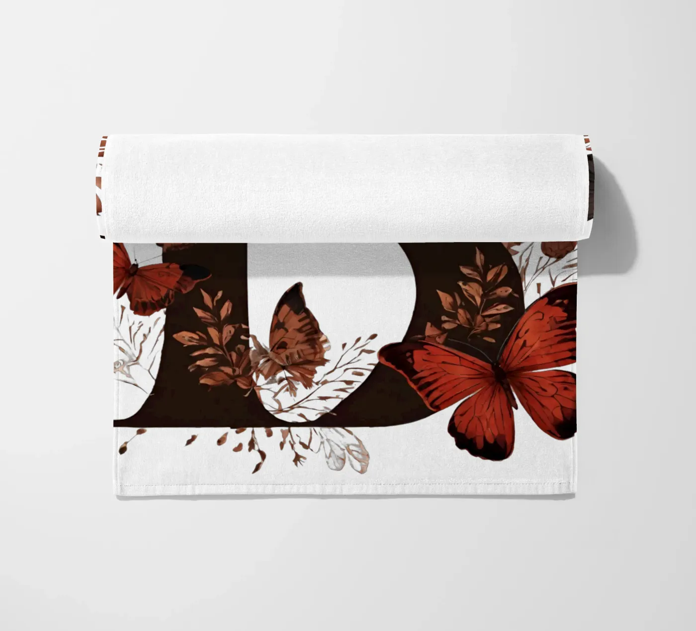 Farfalla rossa B telo mare da Shinery