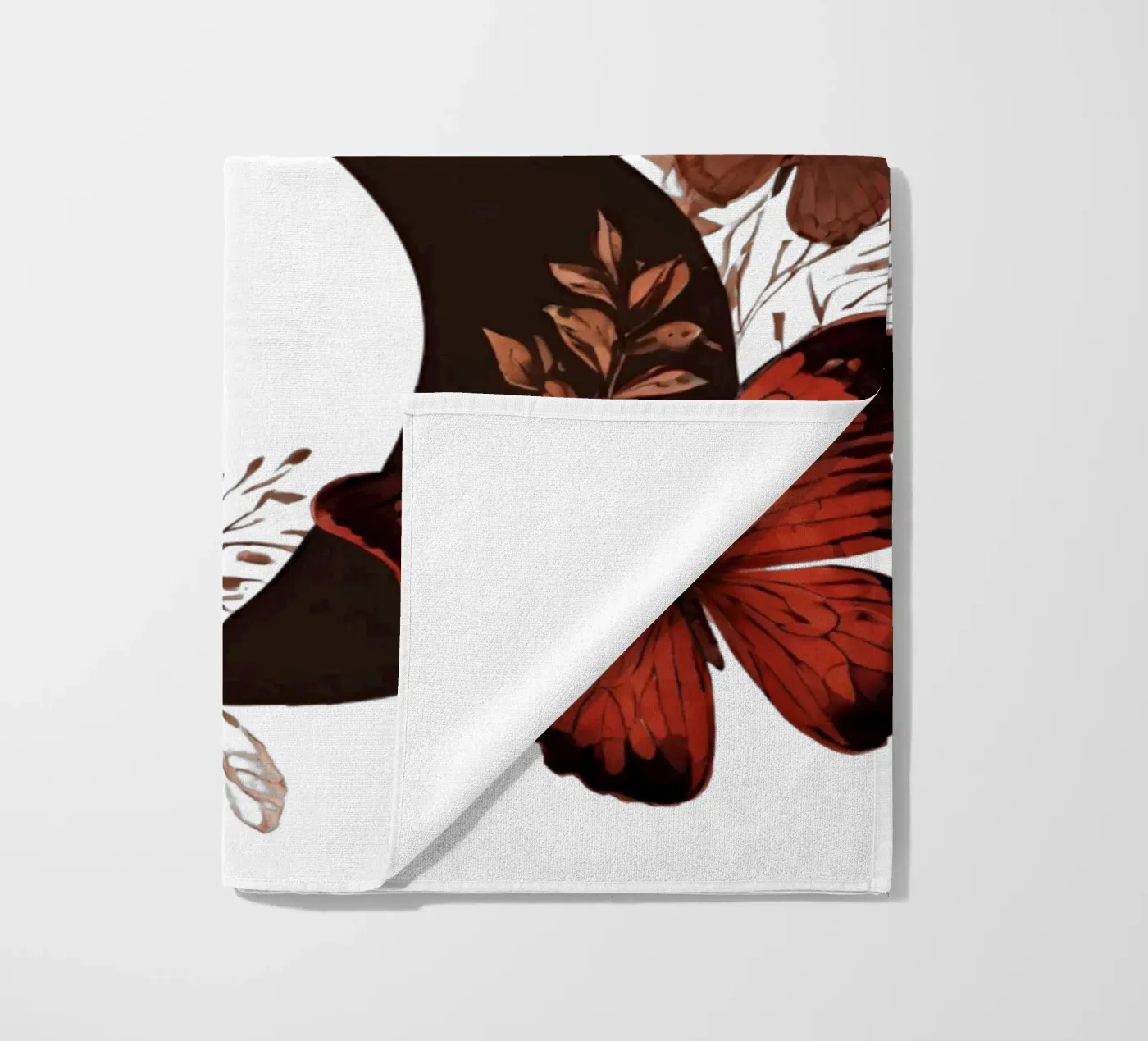 Farfalla rossa B telo mare da Shinery