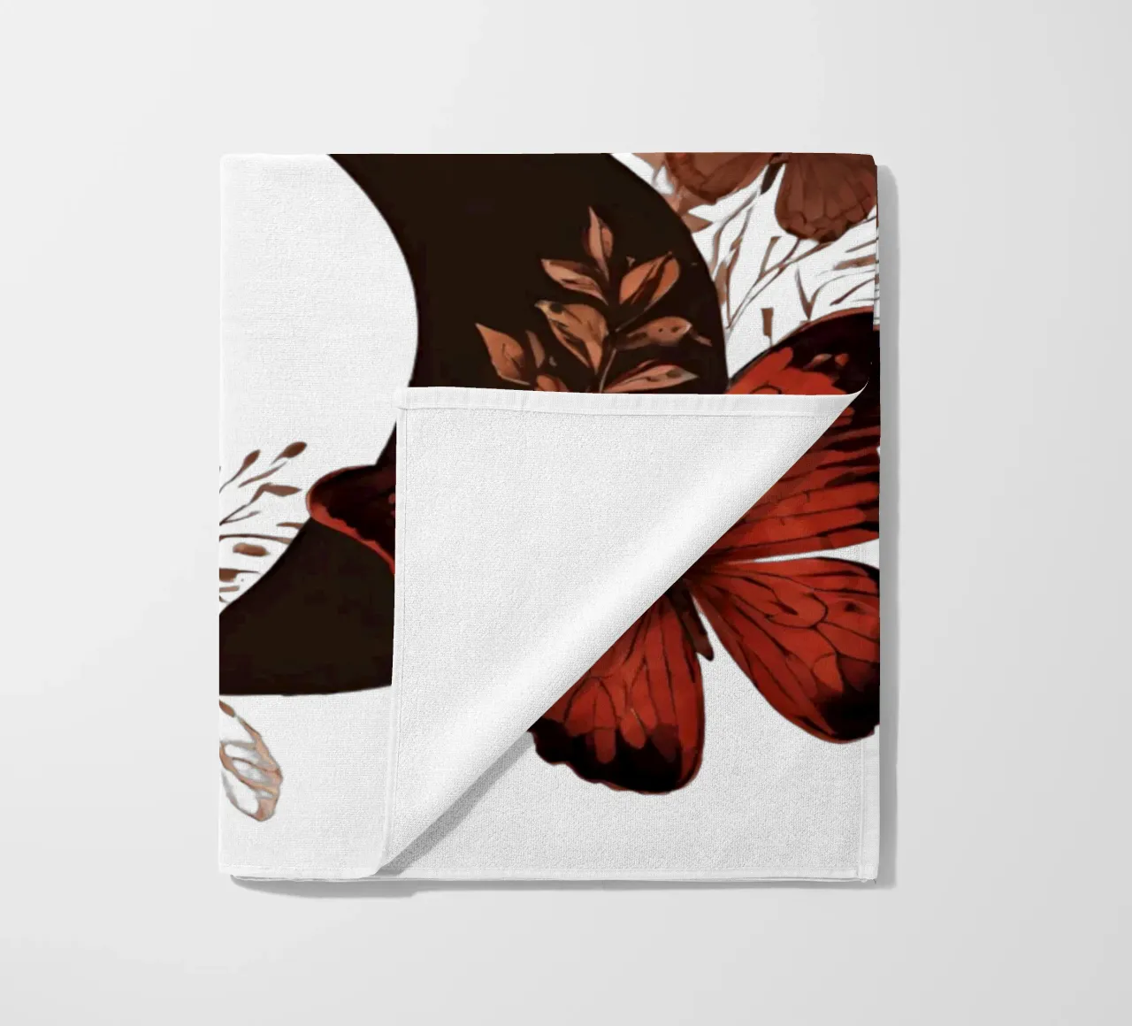 Farfalla rossa B telo mare da Shinery