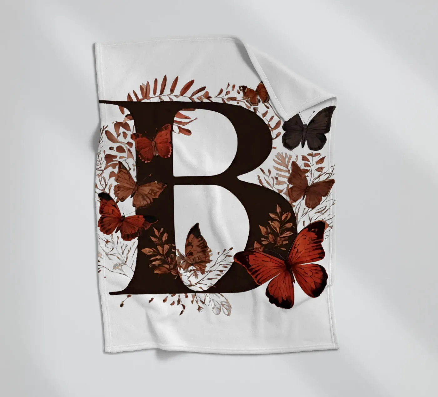 Farfalla rossa B coperta in pile da Shinery