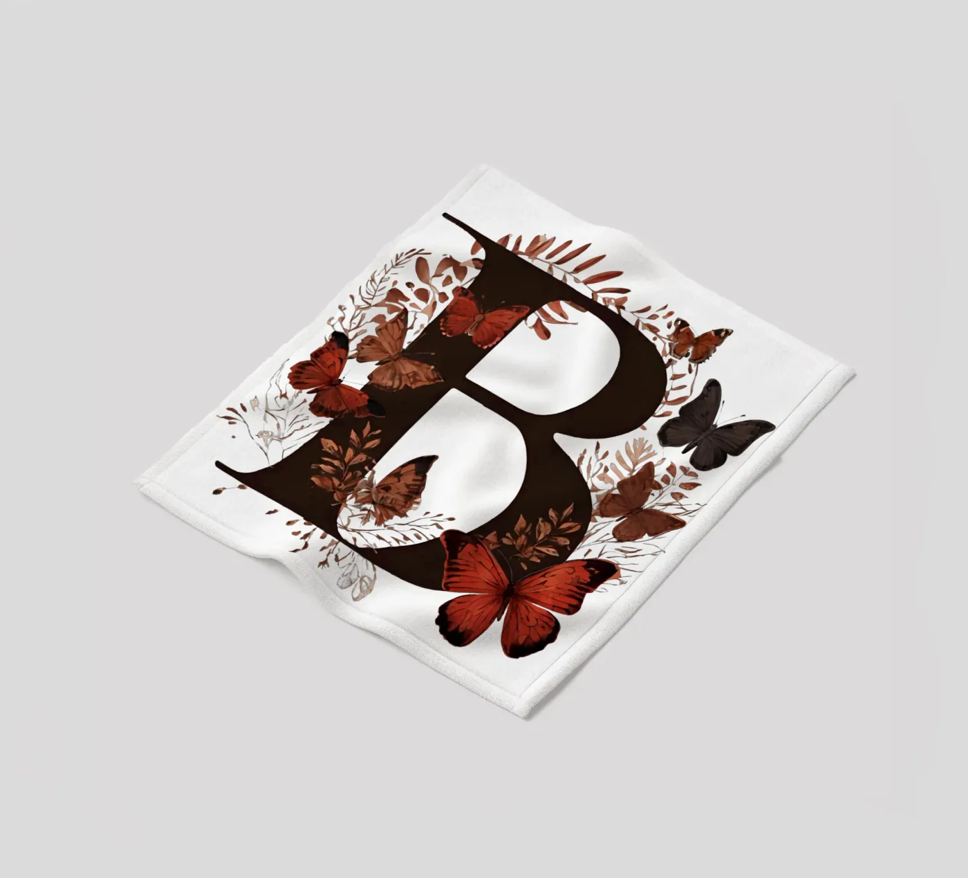 Farfalla rossa B coperta in pile da Shinery