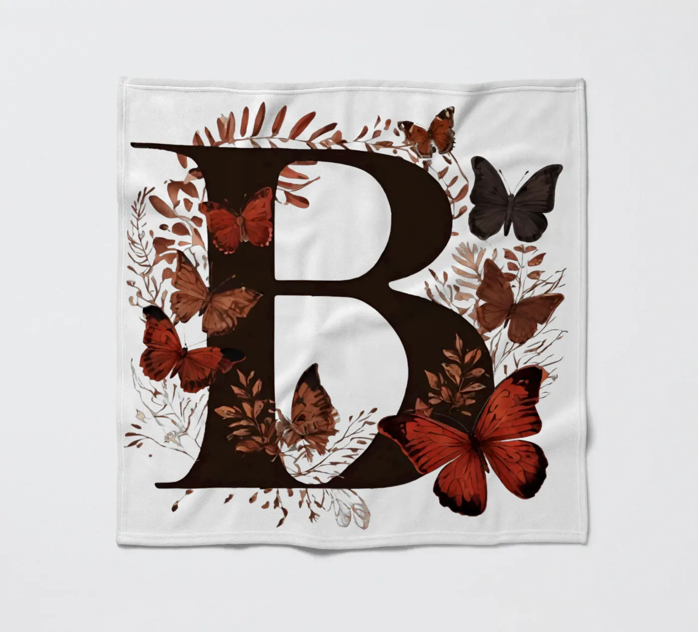 Farfalla rossa B coperta in pile da Shinery