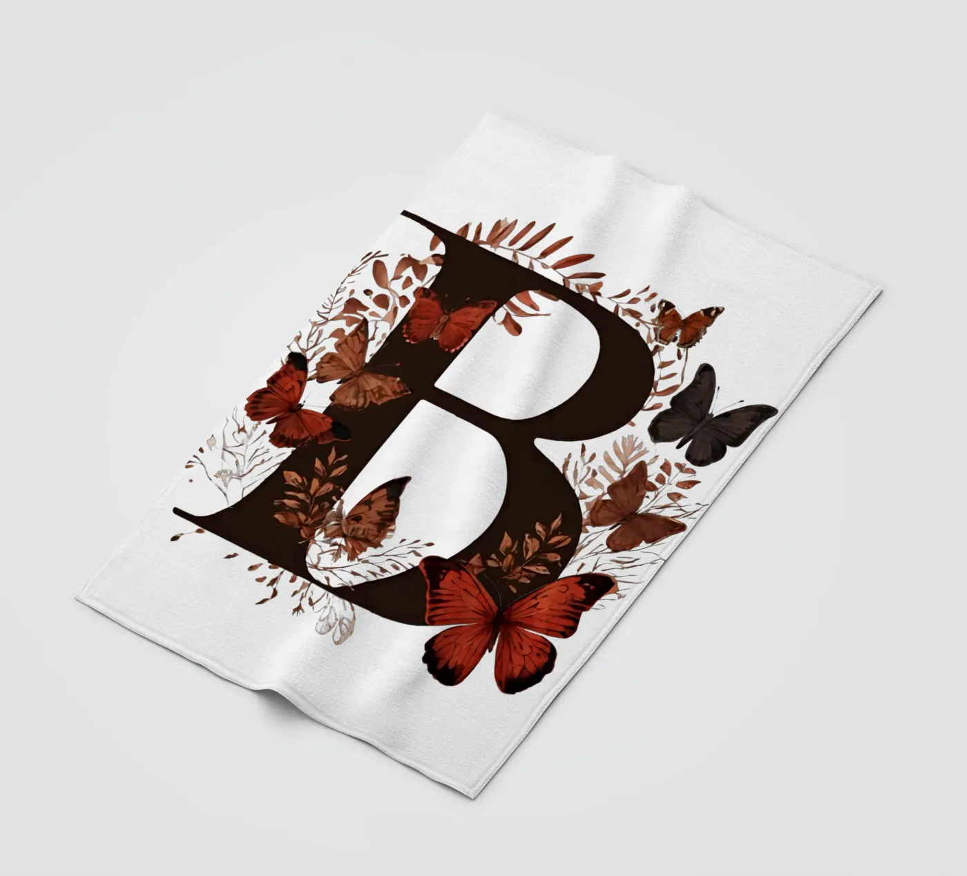 Farfalla rossa B coperta in pile da Shinery