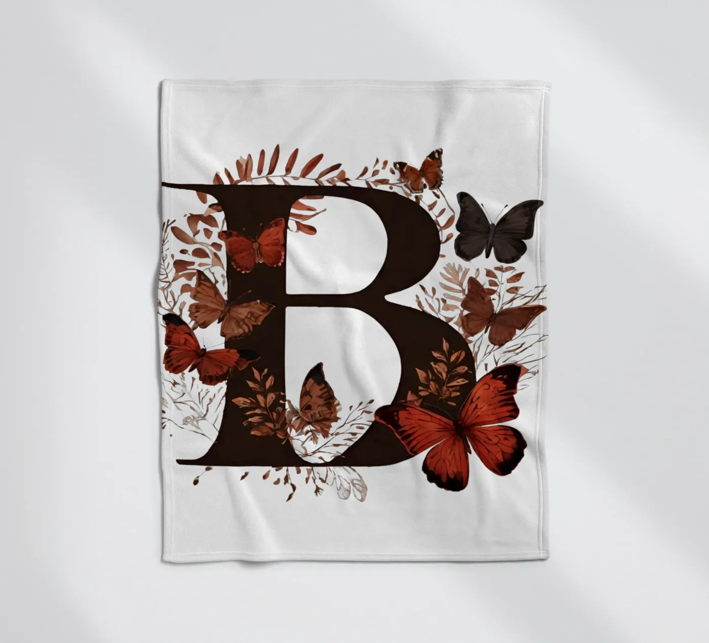 Farfalla rossa B coperta in pile da Shinery