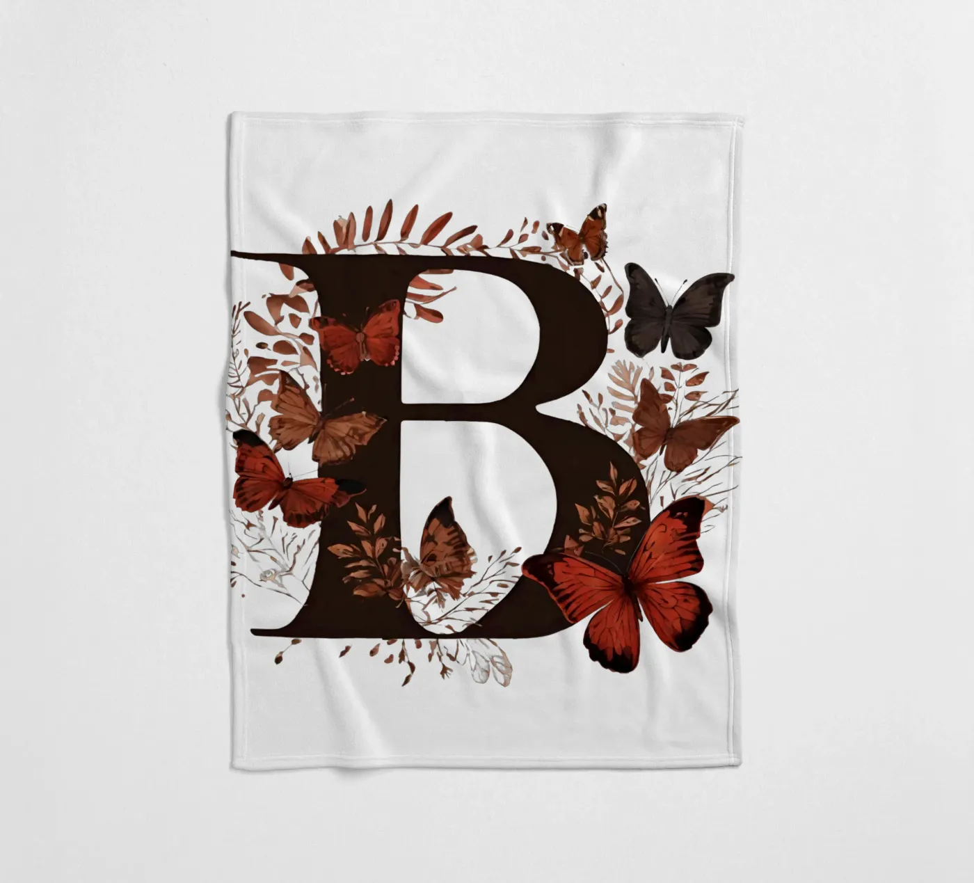 Farfalla rossa B coperta in pile da Shinery