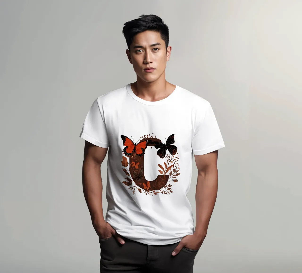 Farfalla rossa C t-shirt da Shinery