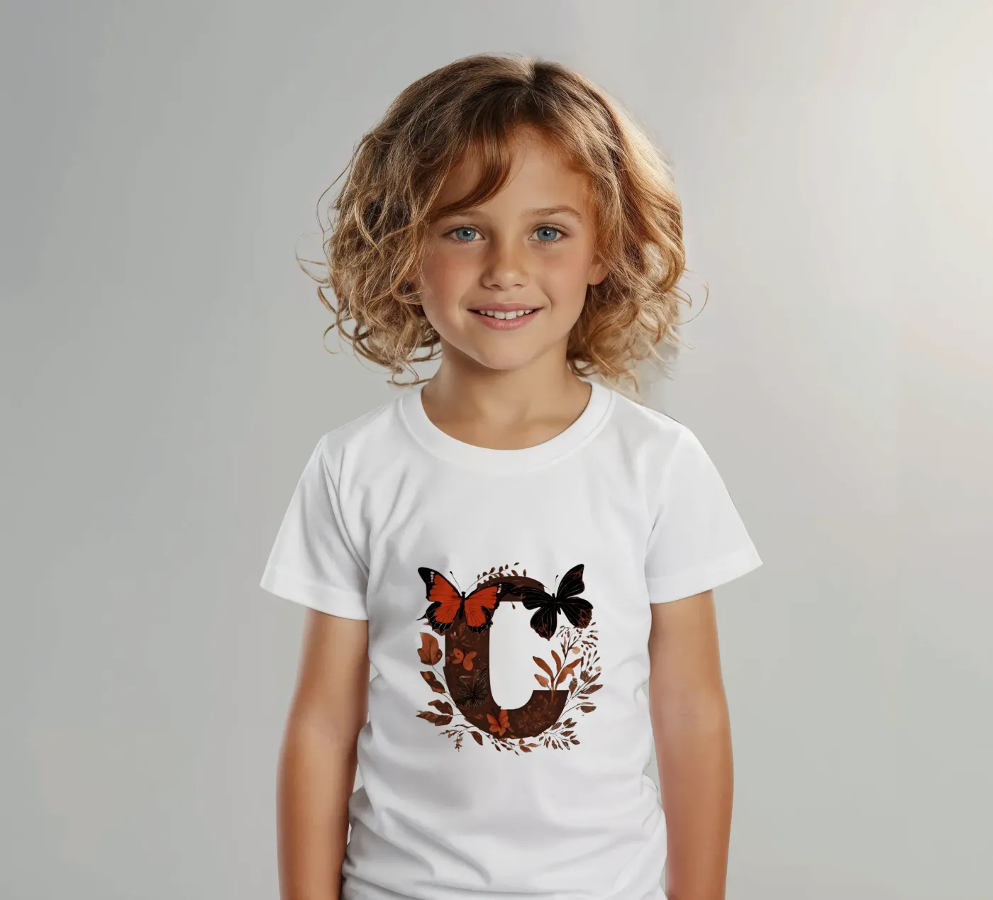 Farfalla rossa C t-shirt bambini da Shinery